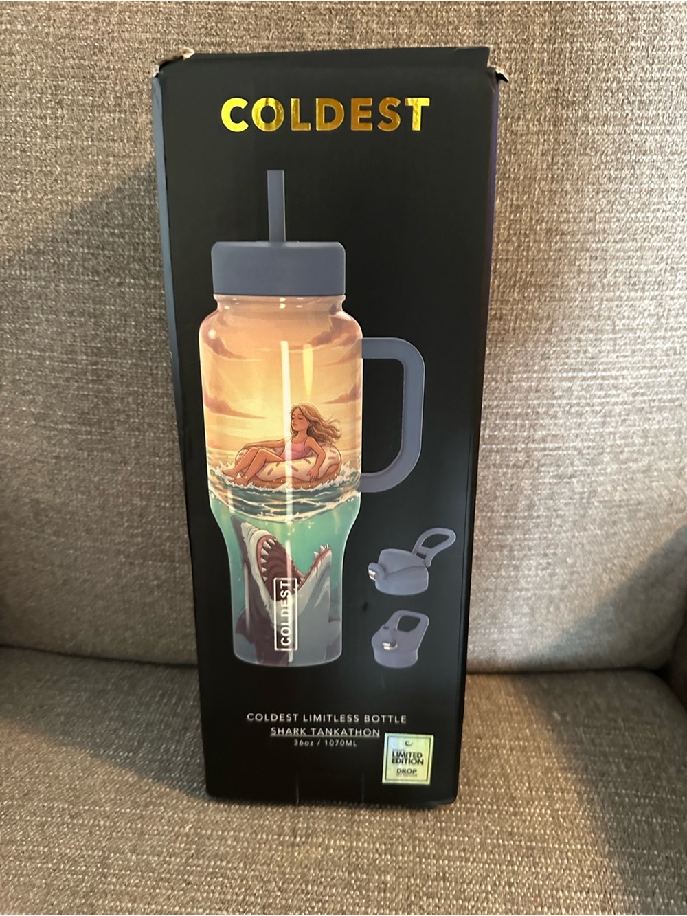 Coldest Limitless Bottle - Shark Tankathon Design in Blue
